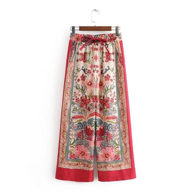 Vintage Print Female Suit Jacket