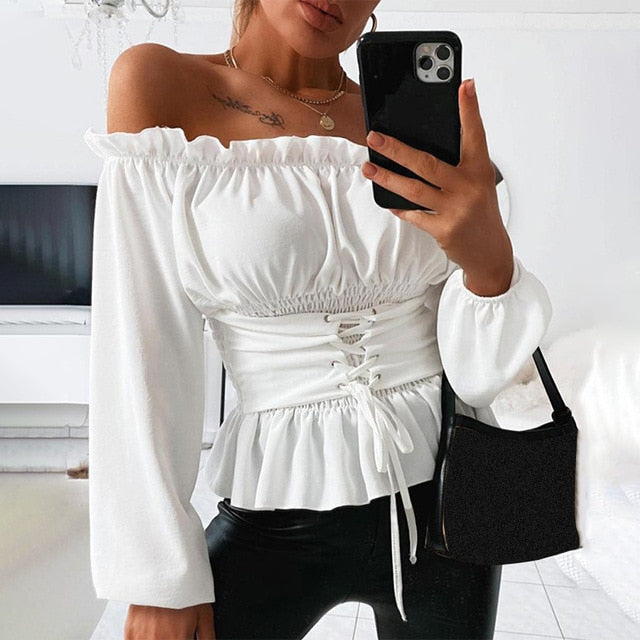 Sexy Women's Off Shoulder Blouse