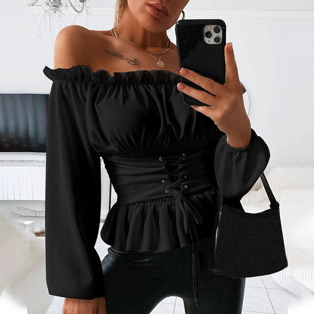 Sexy Women's Off Shoulder Blouse