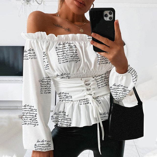 Sexy Women's Off Shoulder Blouse
